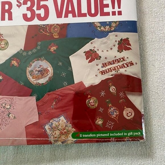 Vintage Iron On ColTransfer  Kit Holiday Gift Pack of 12 Julie's Journey 9" x 12 - Picture 3 of 6